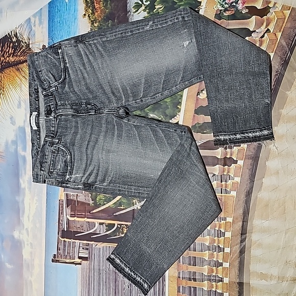 Moussy Vintage Distressed Raw Hem Jeans Size 30 - Picture 2 of 13